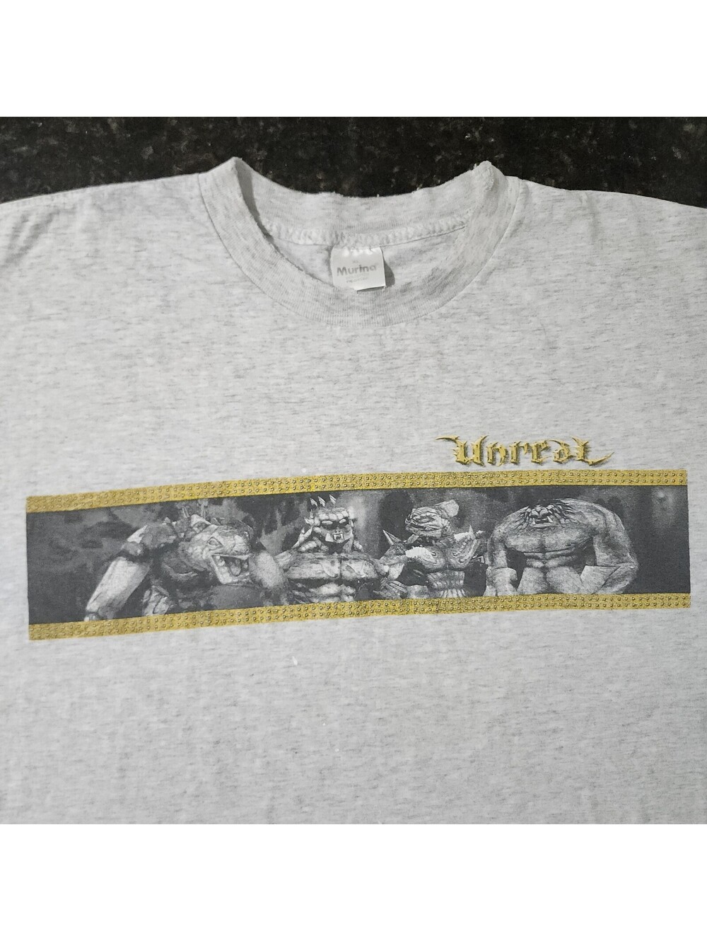 Vintage 1998 Unreal PC Gaming Promo T Shirt Video Game Distressed Punk Grunge XL